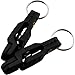 ZCZQC 3 PCS Heavy Tension Snap Release Fishing Clips Lead Line Clips with Key Rings Lure Trolling Side Planer Board Plastic Water Splitting Clips Black for Weights Kite Fishing Tackle