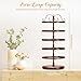 Modowey Rotating Earring Holder Organizer Stand, 5 Tier Metal Tree Display for Women Vendors, 220 Holes Adjustable Jewelry rack for Stud Hoop Dangle Storage, Trendy Carousel Keeps Dresser Neat, Bronze