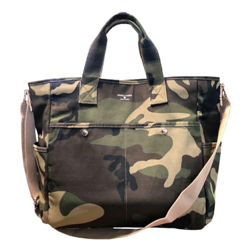 [SQUALO WORKS] スクアーロ ワークス トート ショルダー バッグ 2WAY カモ SW-NC002 CAMO 17L 鞄 かばん