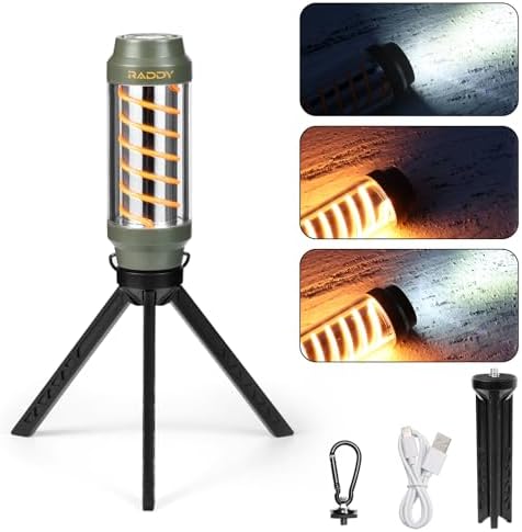 Raddy CL-1 Portable Rechargeable Flashlight, 7 Light Modes