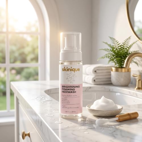 Image of Brightening Foaming Face Wash with 2% Salicylic Acid, Rice Water & Niacinamide | Gentle Daily Cleanser for Oil Control, Pore Cleansing | Hydrating Face Wash for Men & Women | 100ml