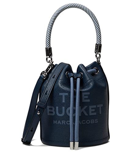 Marc Jacobs The Bucket Bag for Women - Leather Construction with Rope Top Handle, Fabulous, Chic and Stylish Bag Blue Sea One Size One Size