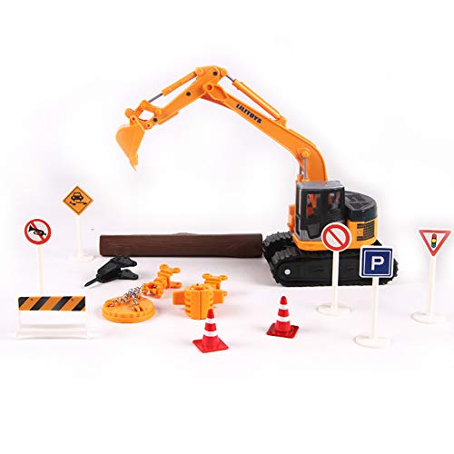 Escavadeira pequena para crianças com inércia em miniatura de caminhão, brinquedo, caminhão, escavad
