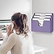 Acrimet Unterlagenhalter Dreifach Horizontalen (Solide Lila Farbe)