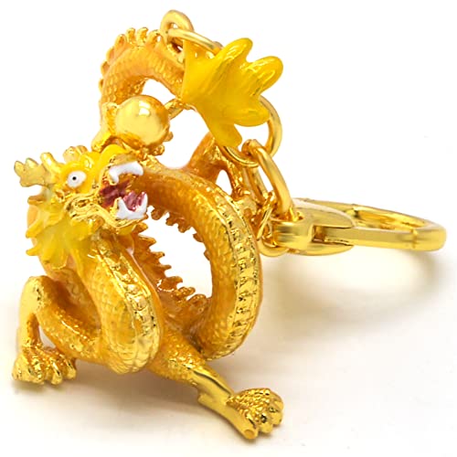 Juanxian Feng Shui Rising Golden Dragon Attracts Wealth and Success W5356, 4.33 x 1.37 - Image 2