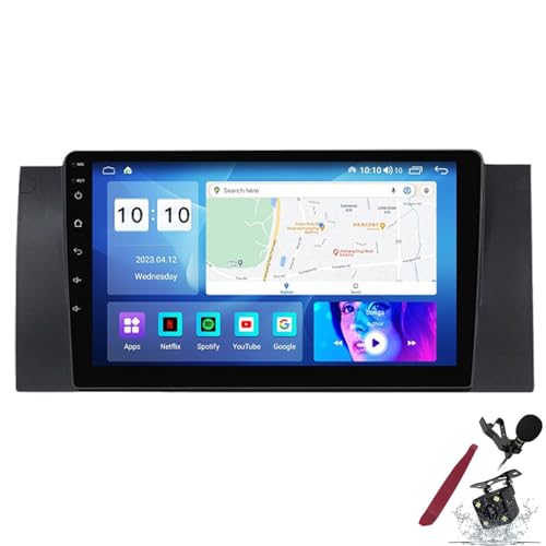 Écran 2K QLED 9" pour autoradio Android 15 BMW Série 5 E39 unité centrale premium