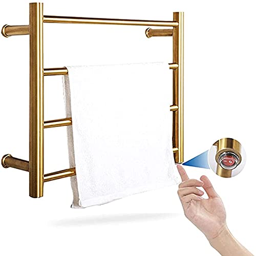 RCSTYNUK Secador de Toallas, toallero calefactado, toallero eléctrico para baño, toallero calefactado de Acero Inoxidable 304 para Montaje en Pared (enchufable)