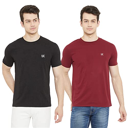 Image of Cotton Solid Regular Fit Half Sleeve T-Shirts for Men