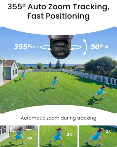 Image of REOLINK TrackMix PoE Grey Dual-Lens PTZ Security Camera 6X Hybrid Zoom