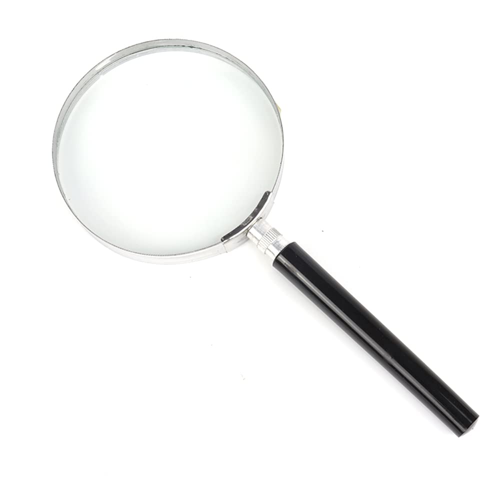 Magnifying Glass, Available in 3 sizes of 90mm, 75mm, 50mm with 3X Handheld Magnification,Read Magnifying Loupe Gl 300% w Handle for School, Education Classroom Science (75mm Diameter)