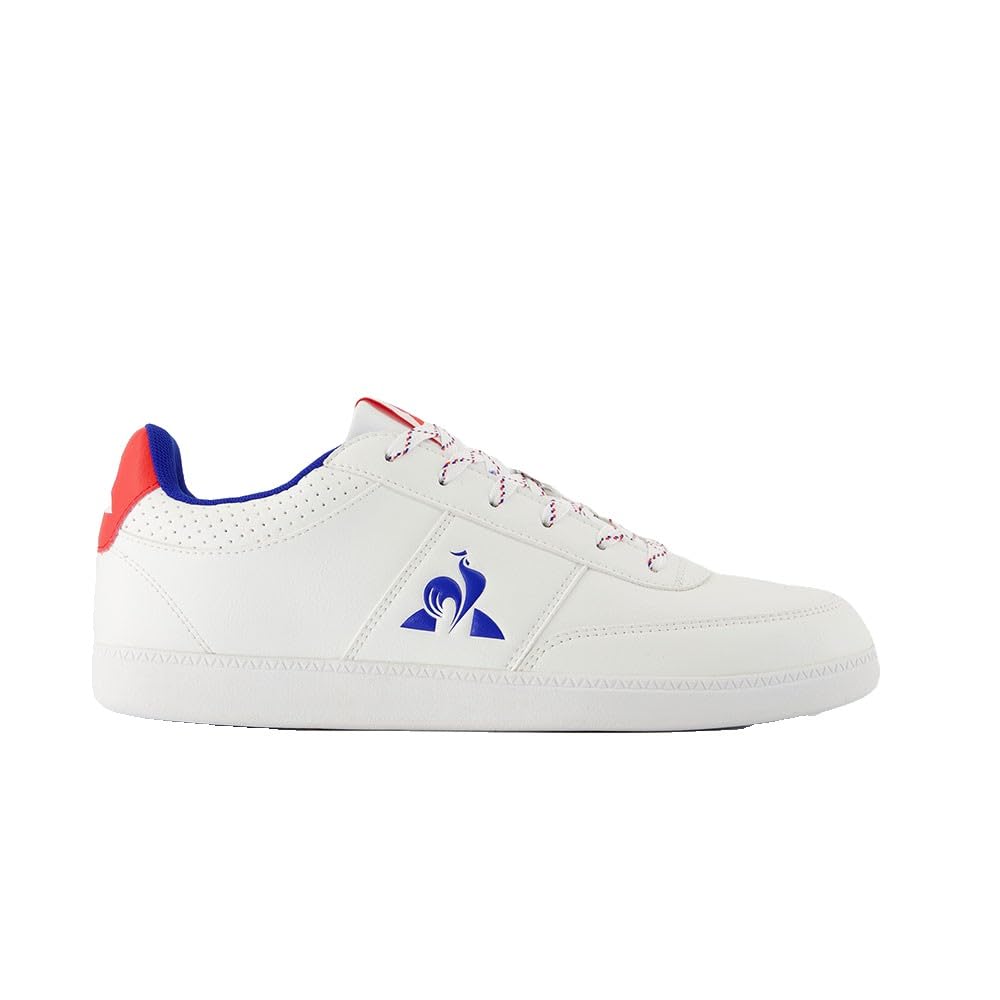 Le Coq Sportif LCS Derby_1 Men's Shoes, White Optical Red Fire, 9 UK