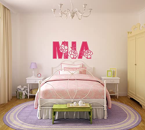 Vinilo Decorativo Rosas Personalizado para Pared miniatura 2