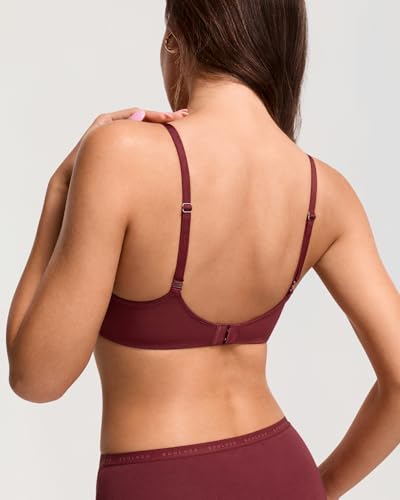 Image of DOBREVA Women's Balconette Sexy Unlined Bra Lace Push Up Plus Size Bras See Through Underwire