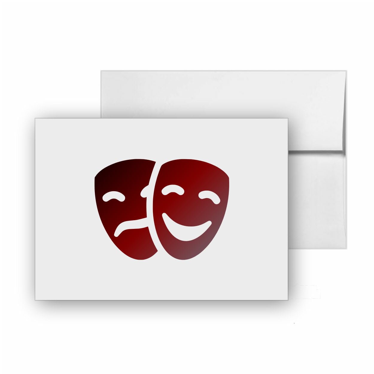 Theater Theatre Masks Drama Comedy, quality blank cards CC-24111