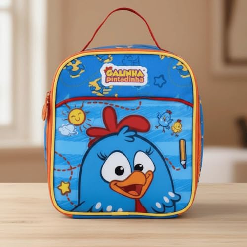 Lancheira Ravi Clio Galinha Pintadinha Azul