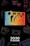  2020 PLANNER: Retro Lover Organizer - Jan-Dec 160 Pages A5 6x9 - Oldschool Photographer Diary Retro Camera Journal Notebook Hybrid Photography Calendar - Analog Photography Gift for Men & Women