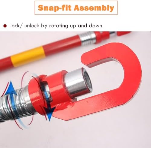 Heavy-Duty Tow Pole for Cars & Vans, 3T-50T Steel, Quick Disassembly, Spring Damper Stabilizer, Anti-Tailgating, Durable & Reliable Towing Solution