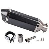 Silenziatore universale per tubo di scarico, 38-51 mm, in acciaio...