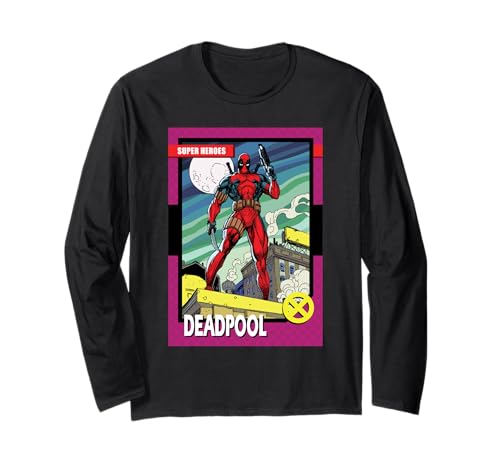 T-shirt Marvel Deadpool manches longues anti-déformation motif durable
