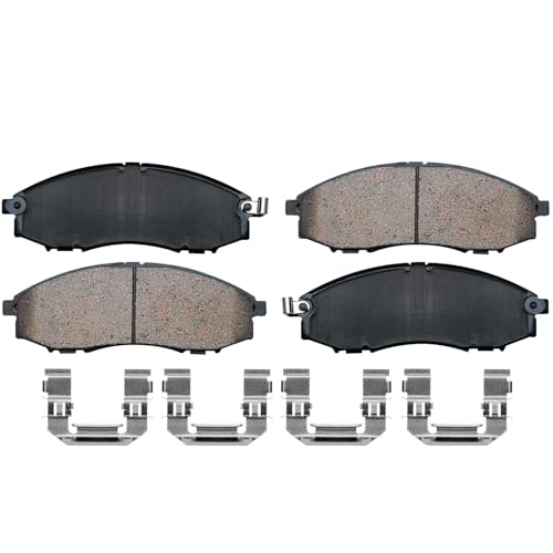 Image of Detroit Axle - Front Brake Kit for 2000-2004 Nissan Xterra 03-04 Frontier | Brake Rotors and Ceramic Brake Pads Replacement: 11.12 inch inch Rotors