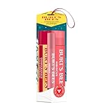 Burt's Bees geschenke für frauen | Lippenpflege-Geschenkset mit Granatapfel-Lippenbalsam, getöntem Lippenbalsam in Hibiscus und Lippenschimmer in Pfingstrose | Mistelzweigkuss