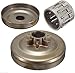 Chainsaw Clutch Drum Sprocket 7 Tooth with Needle Bearing - Spur Type Compatible with Husqvarna 340 345 350 445 445E 450 450E, Jonsered 2145 2150, McCulloch PM5000