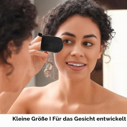 2 Selbstbräuner Handschuhe, Doppelseitig, Schwarz, mit Mini-Handschuh – Ansicht 4