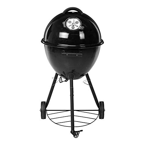 Image of URBNLIVING Large Egg shaped Style BBQ Charcoal Grill Outdoor Patio Garden With Wheels