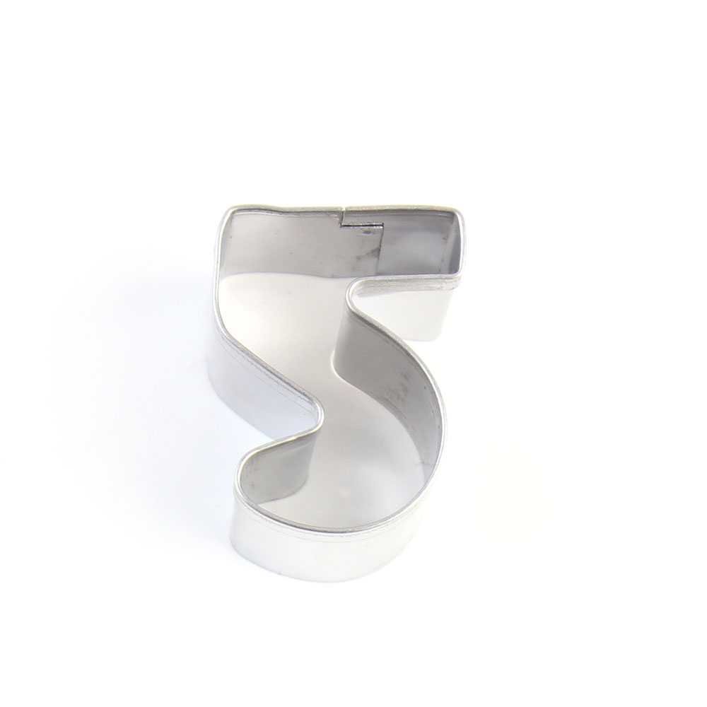 1 Pieces Metal Biscuit Cookie Cutter Pastry Jelly Making Molds XLB8 Number 5 Baking Tool Ausstechformen