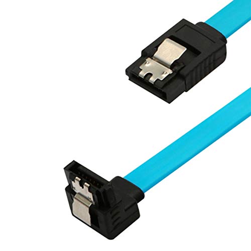 5 peças de cabo SATA 3.0 SATA de 18 polegadas 6 GB/s ângulo reto de 90 graus para disco rígido HDD