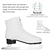 Nattork Figure Skates for Girls and Boys Excellence Stainless Steel Blades Ice Figure Skating with Enhanced Support Strength Performance and Ultimate Comfort White(Pink Lining)