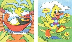 My First Color By Number Kit de peinture par numéro Motif pingouin et canard 20,3 x 25,4 cm