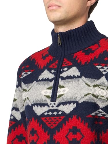 Pendleton Men's Nehalem 1/4 Zip Wool Sweater3