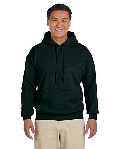 Gildan Herren-Kapuzen-Sweatshirt mit Beuteltasche, Waldgr n, S