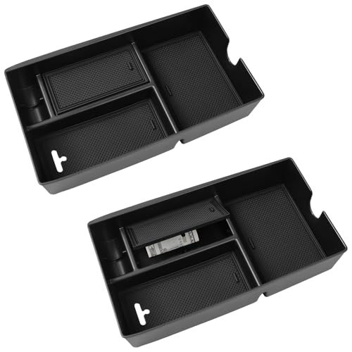 Hugeek Center Console Hidden Box Organizer Tray for Lexus 2023 2024 RX Accessories Premium/Premium+/Luxury/F Sport Handling/Hybrid (Inclined Installation) RX350/RX350h Storage Box