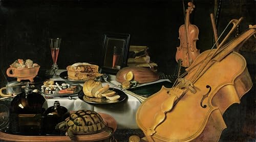 Oeuvre dimpression nature morte Pieter Claesz grand format
