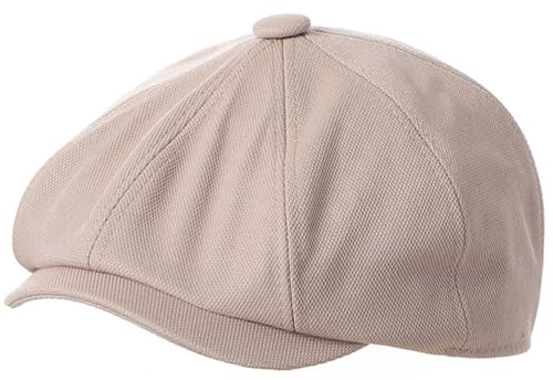 Kids-Boys-Cotton-Newsboy-Cap - Classic Flat Beret Cabbie Hat for Toddler Girls 4-9 Years Old