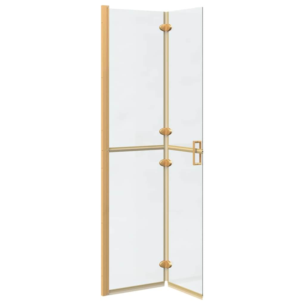 vidaXL Ściana prysznicowa Walk-In złoty 90 x 6.5 x 190 cm