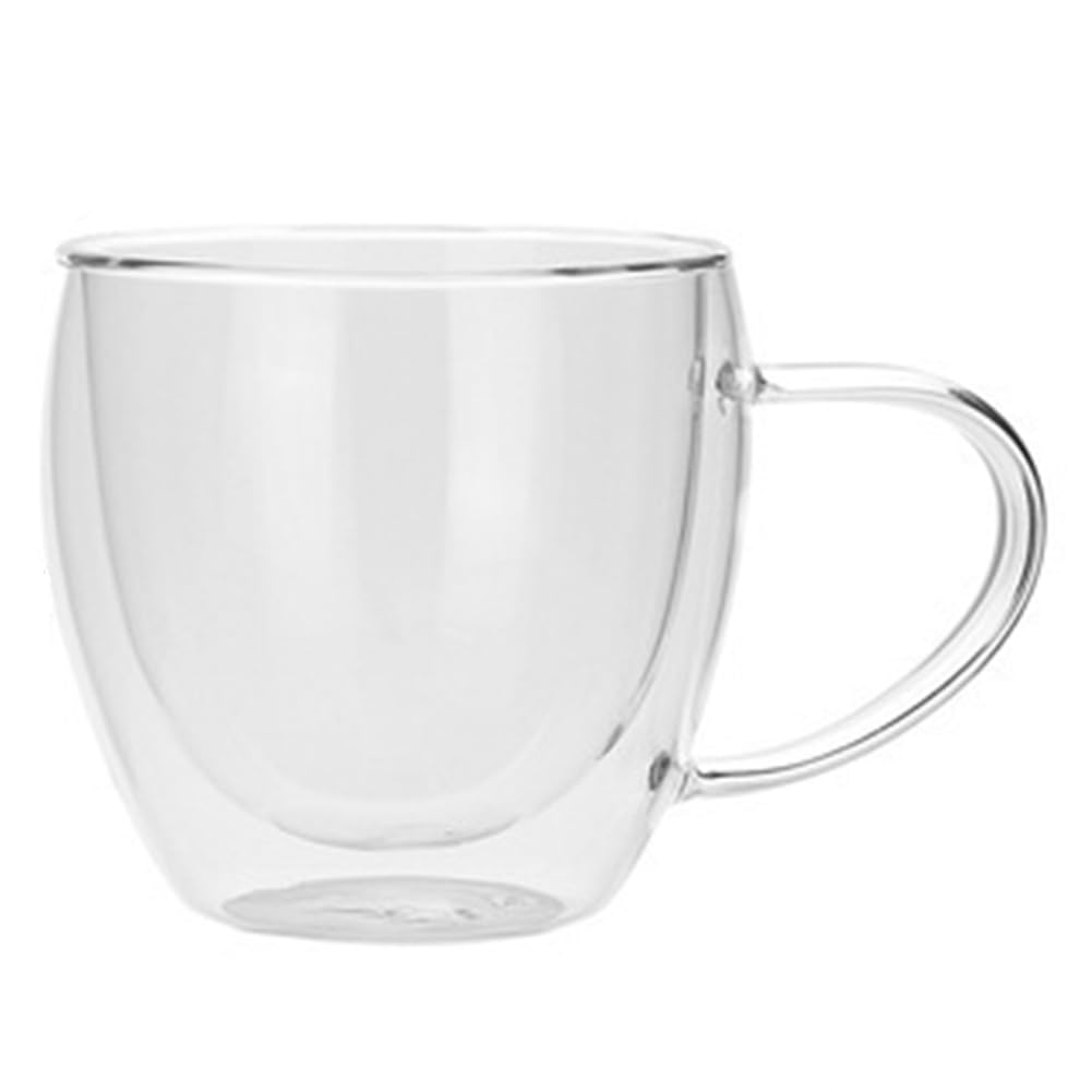 CTRLZS Double Wall Glass TeaCup Transparent Coffee Milk Water Mug High Borosilicate Teaware Drinkware Kitchen 250ml