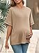 Tankaneo Womens Maternity T Shirts Oversized Short Sleeve Tunic Tops Casual Summer Loose Fit Crewneck Pregnancy Clothes Khaki
