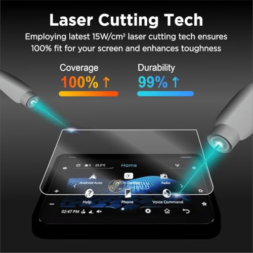 Image of Spartan Shield [2 PACK] Screen Guard For TATA TIGOR 2025 Facelift || XZ || 7 Inch Infotainment Touchscreen + Steering Cluster Protector || Anti Scratch | Water Resistant | HD Clear | High Touch Sensitivity | TataTigor 9H Car Display Accessories 2026+ [Not Tempered Glass]