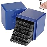 36 PCS Jeu De Frappe, 3mm Kit De Poinçons En Métal Et En Cuir, Lettre à Frapper, A-Z-& Lettres Et 0-9 Chiffres pour Artisanat D'Estampage Des Métaux