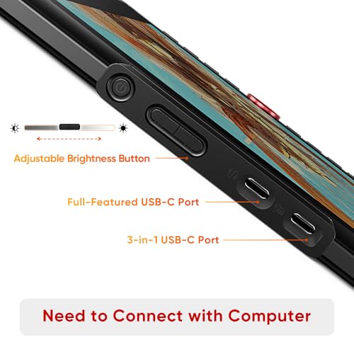 XPPen 13.3\" Drawing Tablet with Screen-Artist13.3 Pro V2 16384 Pressure Pen, 8 Shortcut Keys & Red Dial for Digital Art, Graphic Designer, Animation | Mac, PC, Android Compatible | Beginner to Pro - Thumbnail 2