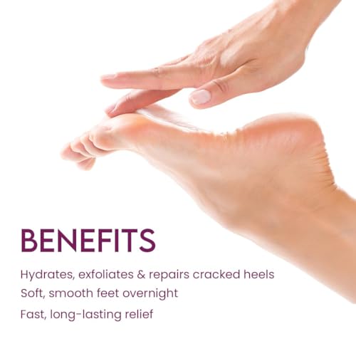 Image of Jovees Herbal Foot Care Cream & Scrub | 2-in-1 Formula for Rough, Dry & Cracked Heels | Moisturizing Heel Repair with Jojoba & Sesame | Foot Cream for Men & Women - 100g (Pack of 2)