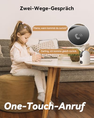 Imou Überwachungskamera Innen mit 2K Dual-Objektiv, 2.4GHz/5GHz WLAN, Personen-/Haustiererkennung, Farbnachtsicht, 360° PTZ Kamera Überwachung Innen, Auto Tracking, 2-Wege-Audio, Sirene,Privater Modus