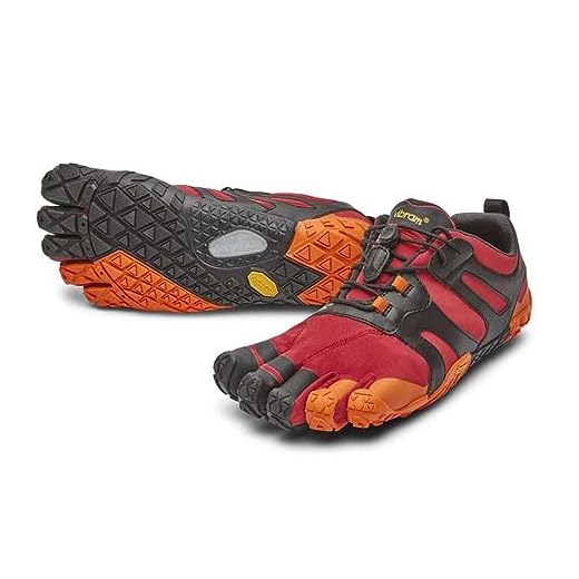 Vibram FiveFingers 23M7604 V-Trail 2.0 PompeianRed/Black, Multi-Coloured, 10.5 US