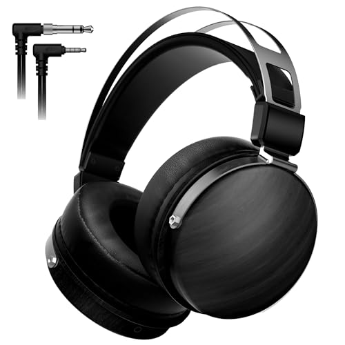 SEJJ Wired Studio Headphones with 32Ω, Professional...