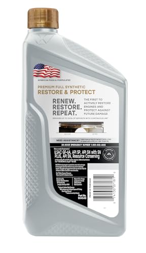 Image of Valvoline Restore & Protect Full Synthetic 5W-20 Motor Oil 1 Quart