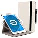 Produktbild Forefront Cases Hülle für Apple iPad Pro 9.7 9.7-Zoll A1673 (2016 Modell) Rotierend Schutzülle Case Cover & Ständer - Extra Robust, Rundum-Geräteschutz & Auto Schlaf Wach Funktion - Weiß