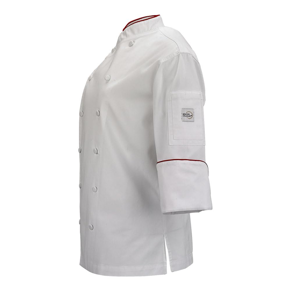 Mercer Culinary Renaissance Damen Kochjacke mit U-Ausschnitt